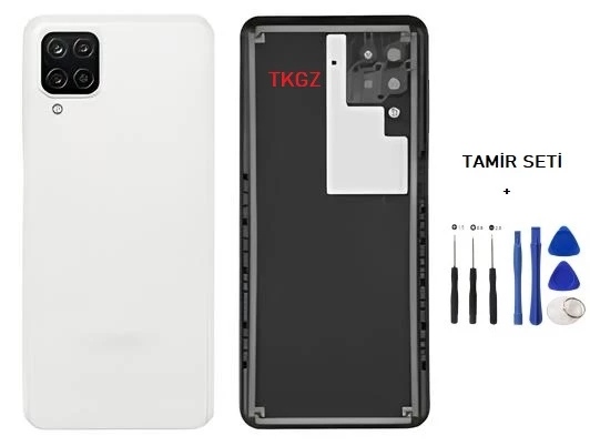 Samsung Galaxy A12  - SM-A125F FULL Kasa Arka Kapak Takım BEYAZ - TAMİR SETİ ürün görseli 1