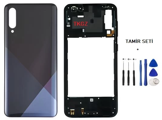 Samsung Galaxy A30S  - SM-A307F FULL Kasa Arka Kapak Takım SİYAH - TAMİR SETİ ürün görseli 1