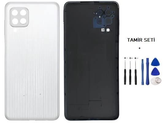 Samsung Galaxy M22  - SM-M225 FULL Kasa Arka Kapak Takım BEYAZ - TAMİR SETİ ürün görseli 1