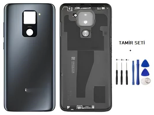 Xiaomi Redmi NOTE 9 FULL Kasa Arka Kapak Takım SİYAH - TAMİR SETİ