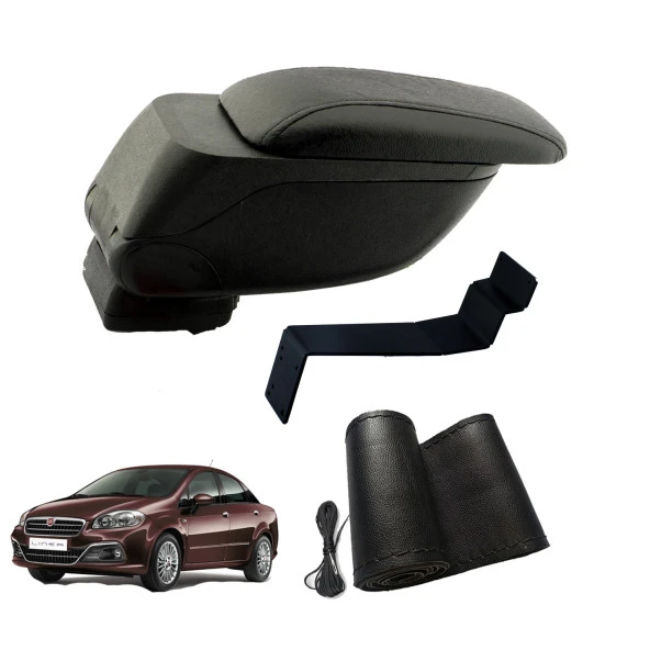 3 Tıkla Eko Set Fiat Linea 2007 Geniş Hacimli  Delmesiz Çelik Ayaklı  Kolçak ve Direksiyon Kılıfı
