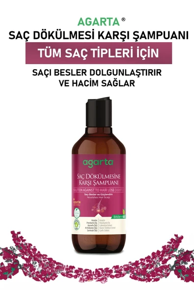 Agarta Doğal Saç Dökülmesine Karşı Şampuan 400 ml