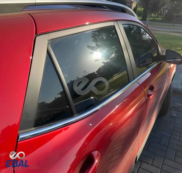 Kia Stonic Krom Cam Çıtası 4 Parça 2018 ve üzeri Paslanmaz Çelik - 3