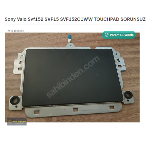 Sony Svf152 SVF152C1WW SVF152A29W TOUCHPAD SORUNSUZ SİYAH