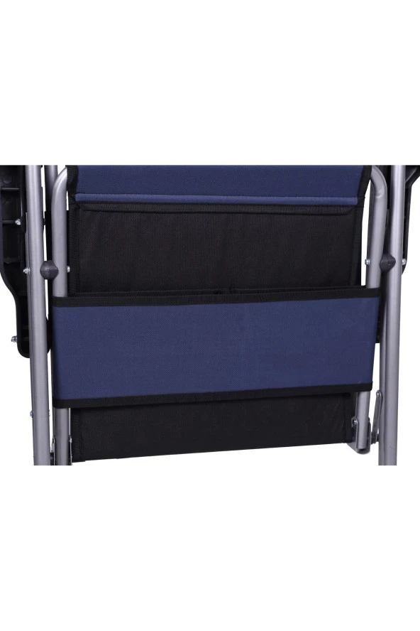 140 Kg Taşima Kapasiteli 2'li Lüks Bardaklıklı Kamp & Piknik Sandalyesi - Resim 3