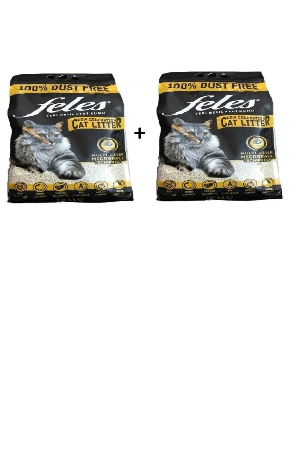 Feles %100 Tozsuz Kedi Kumu 10 10 20 Lt.