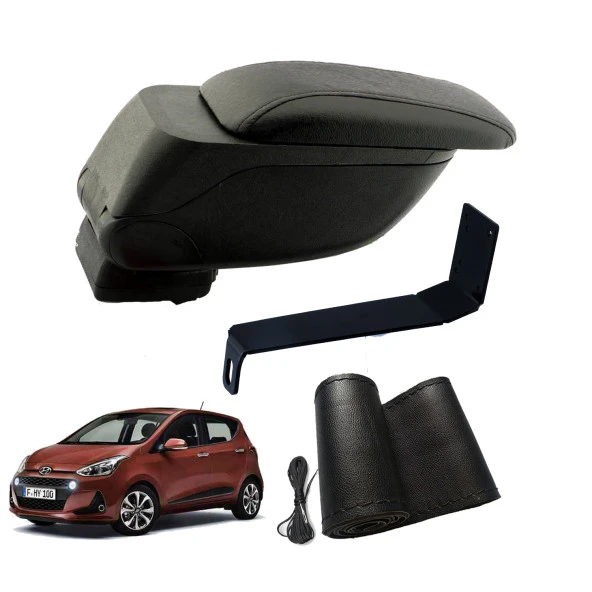 3 Tıkla Eko Set Hyundai i10 2019 Geniş Hacimli  Delmesiz Çelik Ayaklı  Kolçak ve Direksiyon Kılıfı