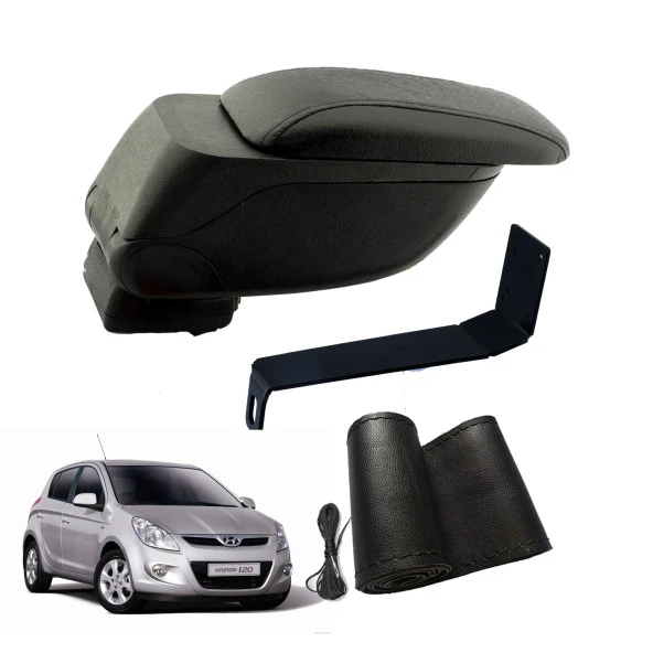 3 Tıkla Eko Set Hyundai i20 2011 Geniş Hacimli  Delmesiz Çelik Ayaklı  Kolçak ve Direksiyon Kılıfı
