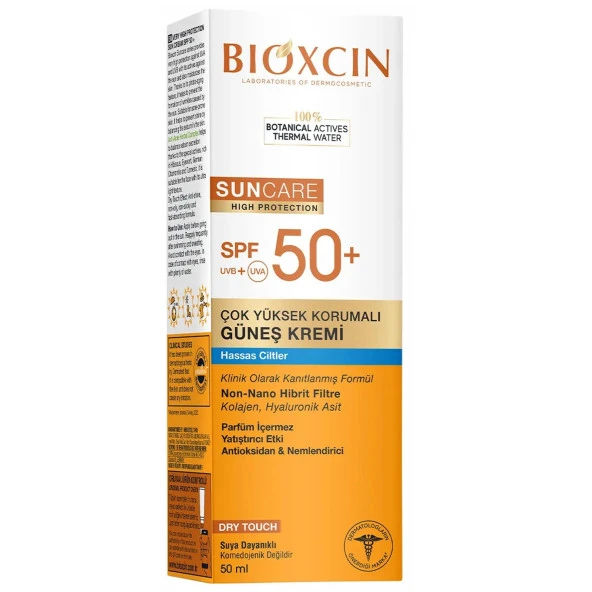 Bioxcin Sun Care Çok Yüksek Korumalı Hassas Ciltler İçin Güneş Kremi Spf 50+ 50 ml