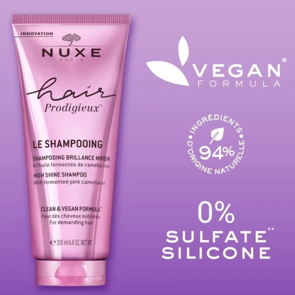 Nuxe Hair Prodigieux High Shine Şampuan 200 ml - Resim 3