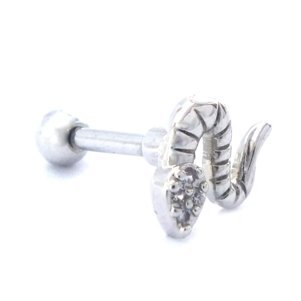 316L Çelik Yılan Şekilli Piercing PRC-193 - 5
