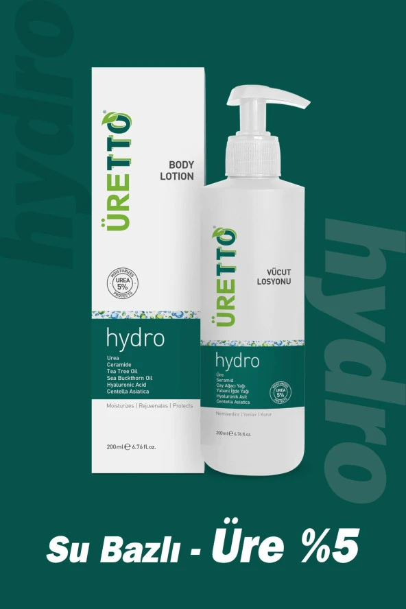 Uretto Hydro Vücut Losyonu 200 Ml - Resim 2