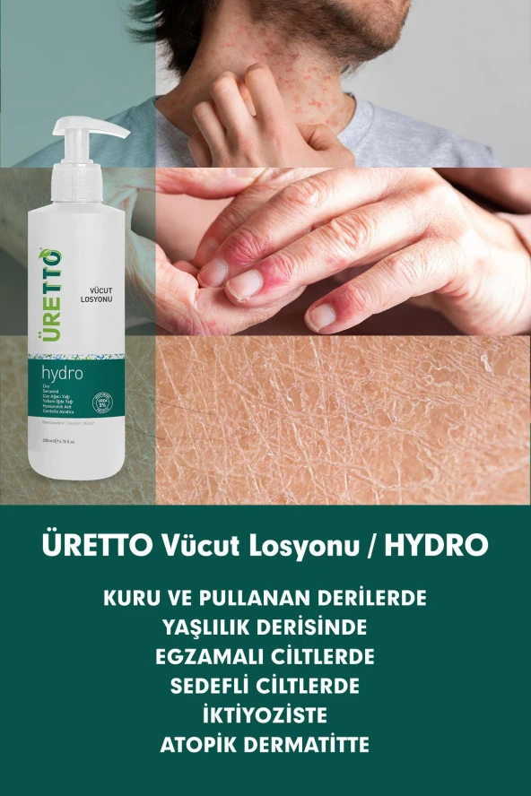 Uretto Hydro Vücut Losyonu 200 Ml - Resim 3