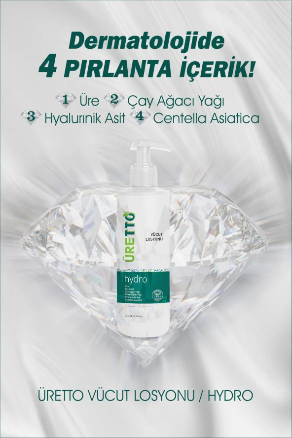 Uretto Hydro Vücut Losyonu 200 Ml - Resim 4