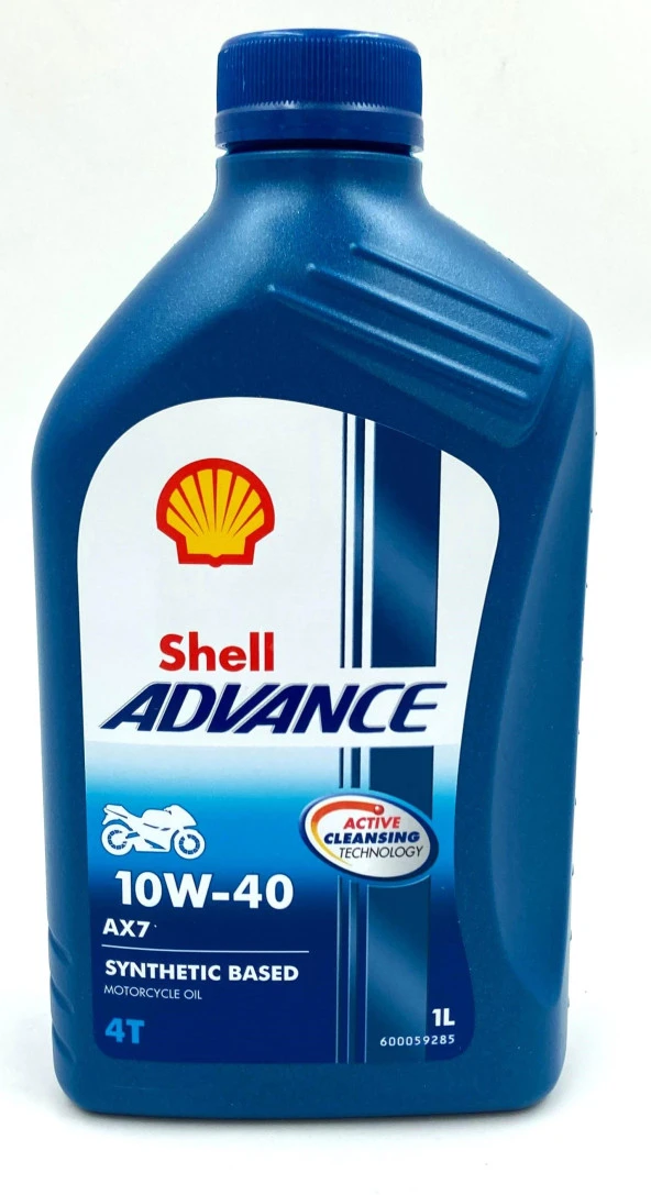 SHELL ADVANCE AX7 10W-40 1 LT MOTOSİKLET YAĞI