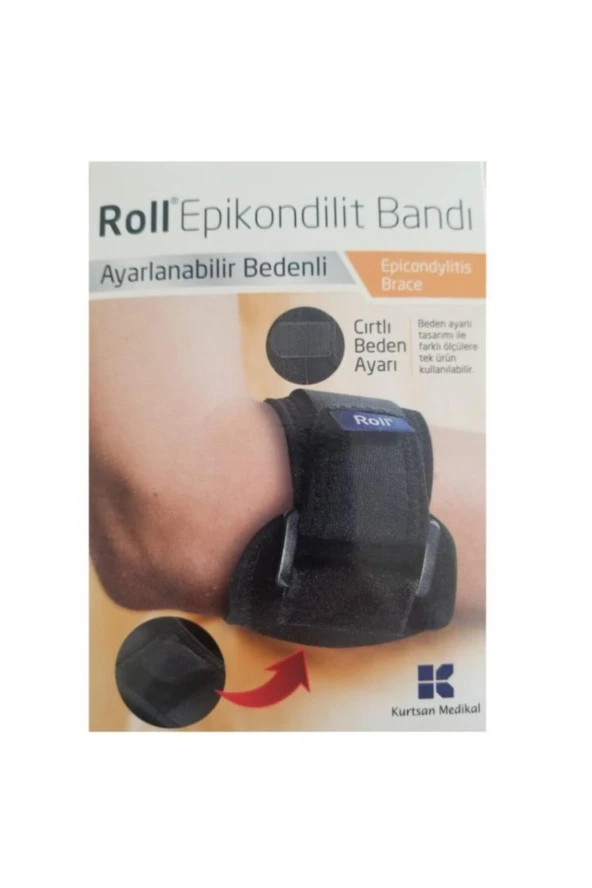 Roll Ayarlanabilir Bedenli Epikondilit Bandı