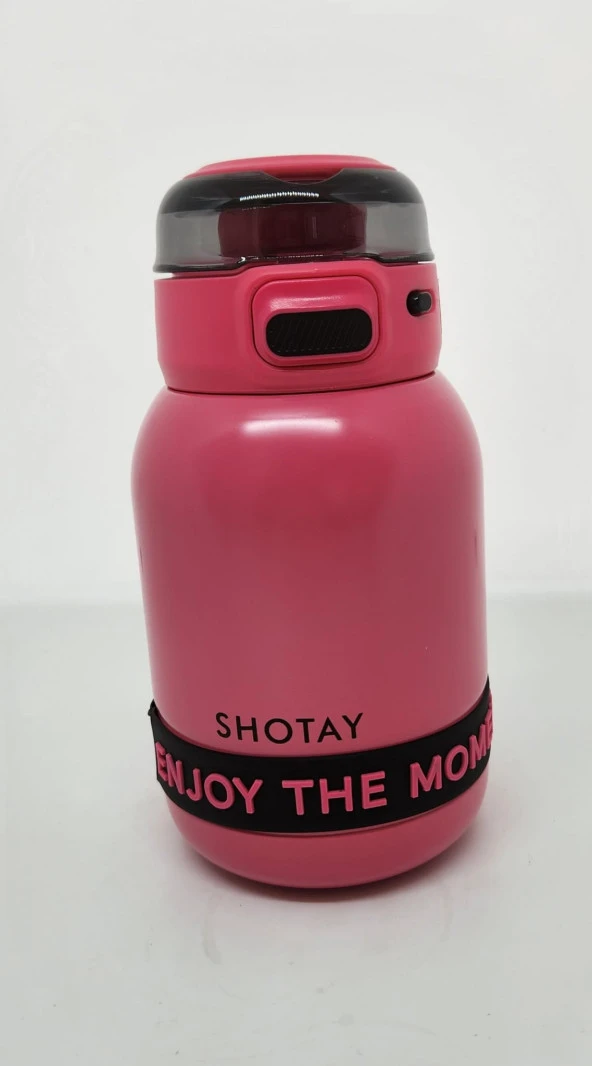 Shotay ST-8901 Enjoy 600ML Termos Matara Pembe - Siyah