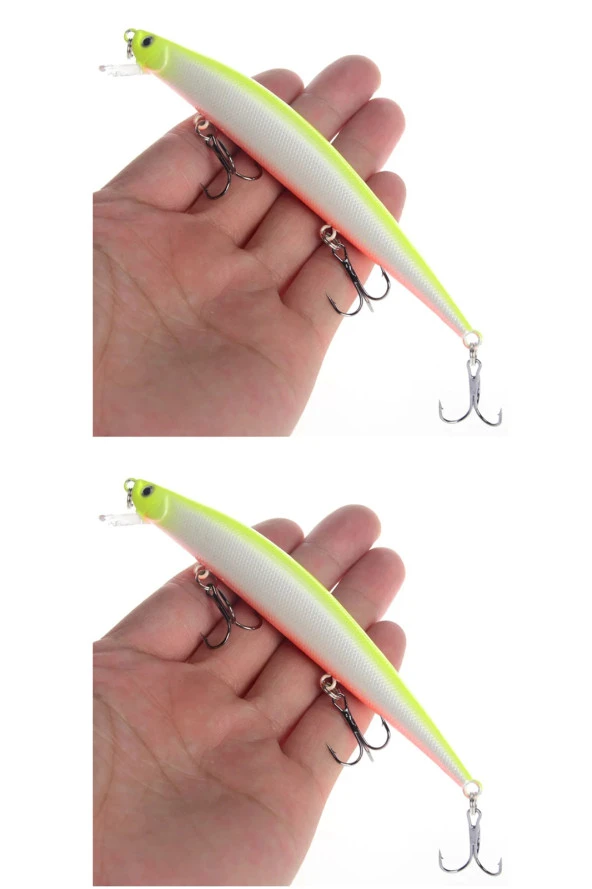 2 Adet 12Gr Rapala Lures Yapay Suni Yem Maket Balık Levrek Lüfer Çinekop Rapala