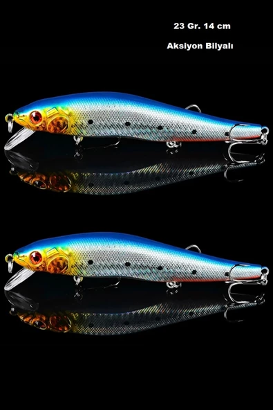 2 Adet 23Gr. Rapala Lures Suni Yem Maket balık Sasi Yem Lrf At çek Yapay Balık Yemi - 4