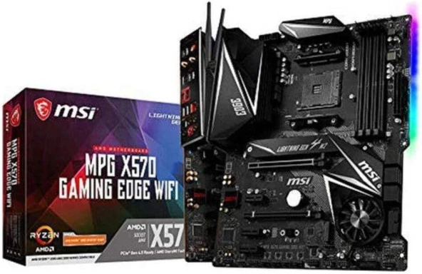 MSI Mpg X570 Gaming Edge Wi-Fi AMD AM4 DDR4 ATX Anakart - Teşhir