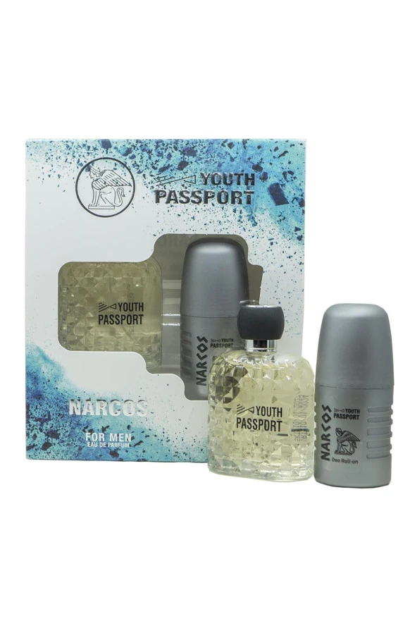 Youth Passport Men Edp 100ml + 60ml  Deo Roll-On  Erkek Parfüm Seti Narcos