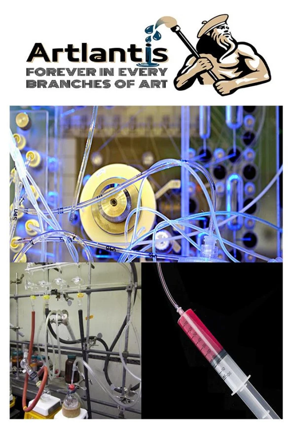 Plastik Şırınga Hortumlu Büyük 60 ml 1 Paket Sıvı Emme Enjektörü Okul Deney Evcil Hayvan Besleme - 5