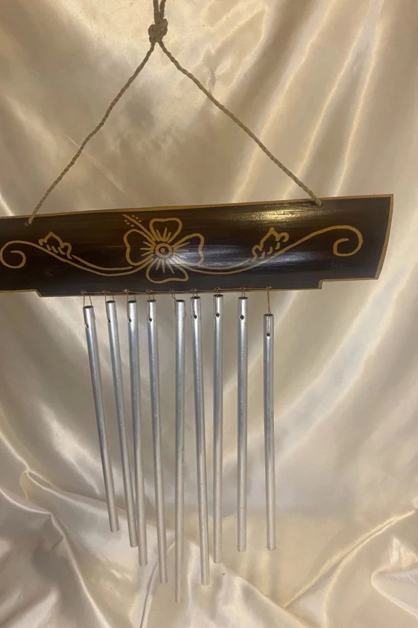 Deprem Zili Çanı Rüzgar Çanı Zili Feng Shui Ejderha Yılı Koruma Şık Borulu - Resim 2