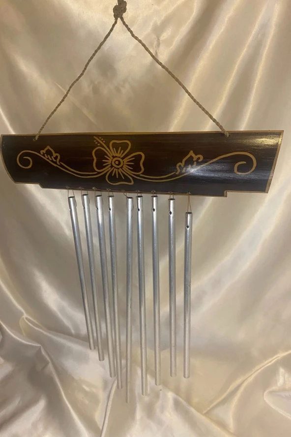 Deprem Zili Çanı Rüzgar Çanı Zili Feng Shui Ejderha Yılı Koruma Şık Borulu - Resim 3