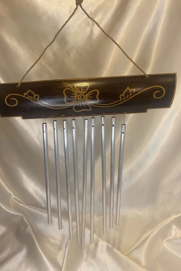 Deprem Zili Çanı Rüzgar Çanı Zili Feng Shui Ejderha Yılı Koruma Şık Borulu - Resim 4