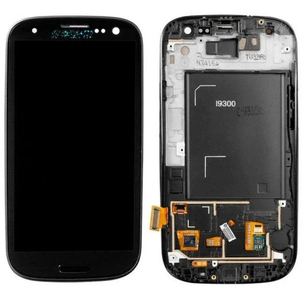 Samsung Uyumlu Galaxy S3 İ9300 Ekran Çitası Siyah ürün görseli 1