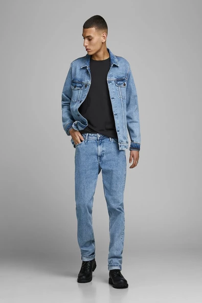JACK JONES Erkek Bisiklet Yaka Tişört 12156101 - 3