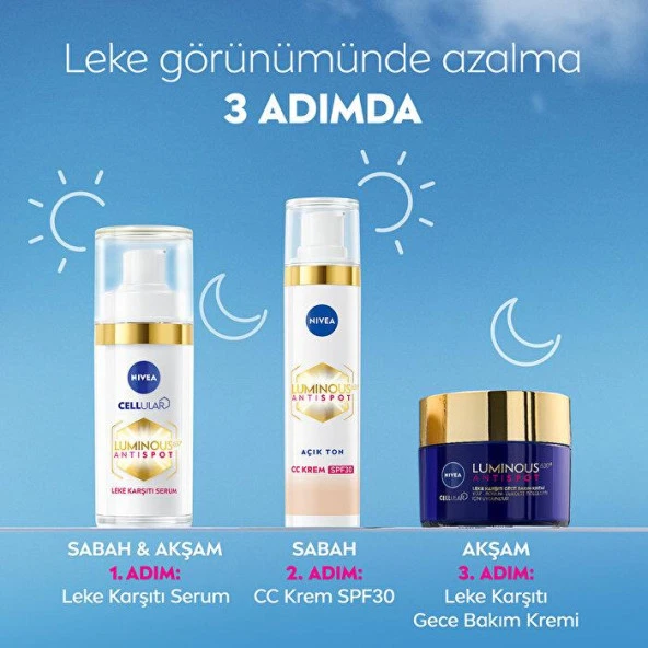 Nivea Luminous Koyu Leke Karşıtı CC Krem Açık Ton 40 ml - 7