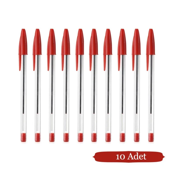 Bic Cristal Original Medium Tükenmez Kalem 10 Lu Kırmızı ürün görseli