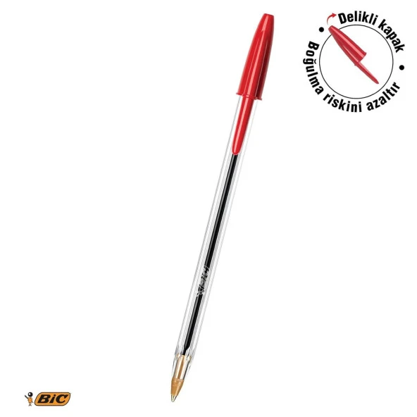 Bic Cristal Original Medium Tükenmez Kalem 10 Lu Kırmızı - Resim 2