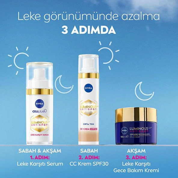Nivea Luminous Leke Karşıtı CC Krem Orta Ton 40 ml - 4