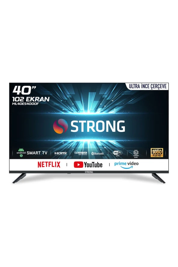 Strong ML40ES4000F Frameless Full HD 40'' 102 Ekran Uydu Alıcılı Android Smart LED TV