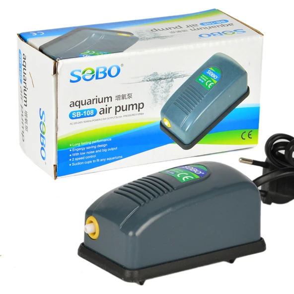 Sobo SB-108 Tek Çıkışlı Hava Motoru 3L/Dak. 2,5 W ürün görseli 1