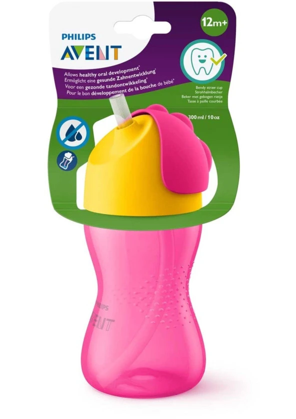 AVENT SCF798/02 PİPETLİ BARDAK SULUK 12+ YAŞ 300 ML - PEMBE