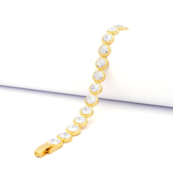 Çift Renkli Yuvarlak Sıralı Kadın Bileklik BLK-1013