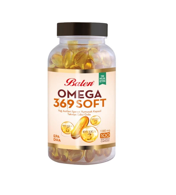 Balen Omega 3-6-9 Soft Yağ Asitleri İçeren Yumuşak Kapsül 1380 Mg 100 Kapsül