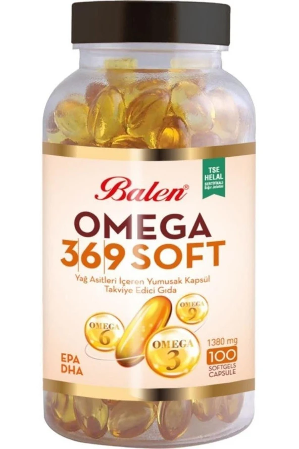 Balen Omega 3-6-9 Soft Yağ Asitleri İçeren Yumuşak Kapsül 1380 Mg 100 Kapsül - 2