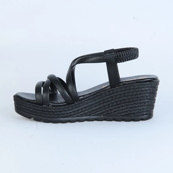 Moda Ayakkabı 01123 Şanzelize Bayan Sandalet - 5