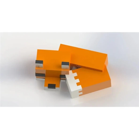 Minecraft Fox Uyuyan Tilki - 2