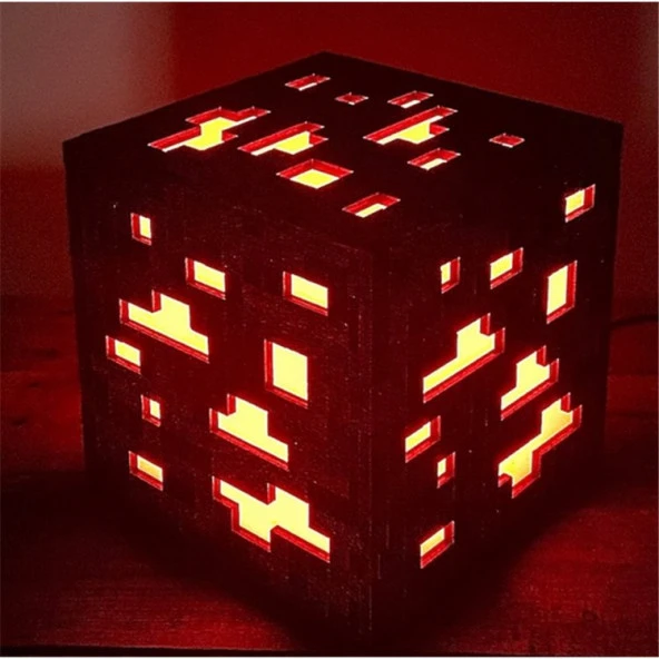 Minecraft Maden Lambası Kırmızı Type C