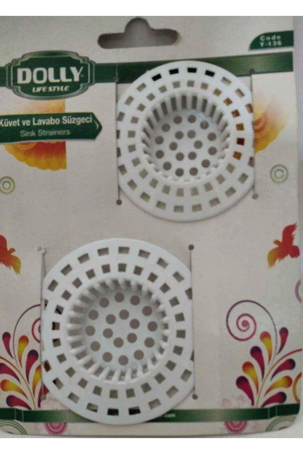 İstoç Türk Dolly Life Style Plastik Küvet Ve Lavabo Süzgeci 2 Li Draf