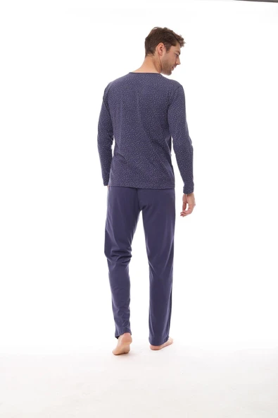 Pijadore 1523 Büyük Beden Uzun Kollu Erkek Pijama Takım - 3