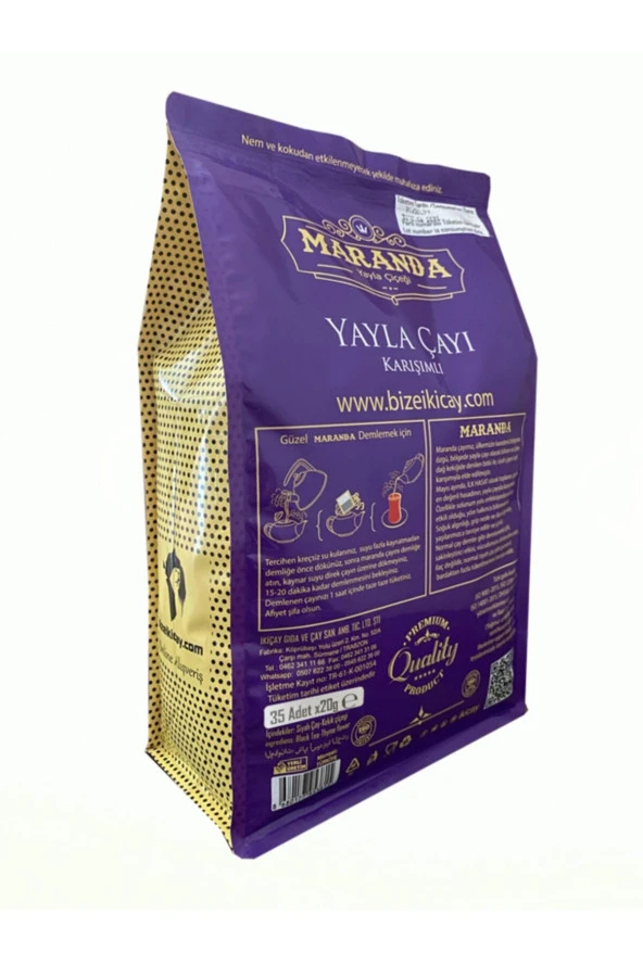 ikiçay Demlik Poşet Maranda Çayı(siyah Çay-yayla Çayı Karışımı) - 700gr - 3