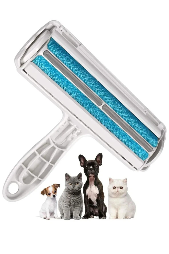 Hazneli Kedi Köpek Evcil Hayvan Kazak Kıyafet Elbise Halı Yatak Tüy Temizleyici Kıl Toz Toplayıcı - 2