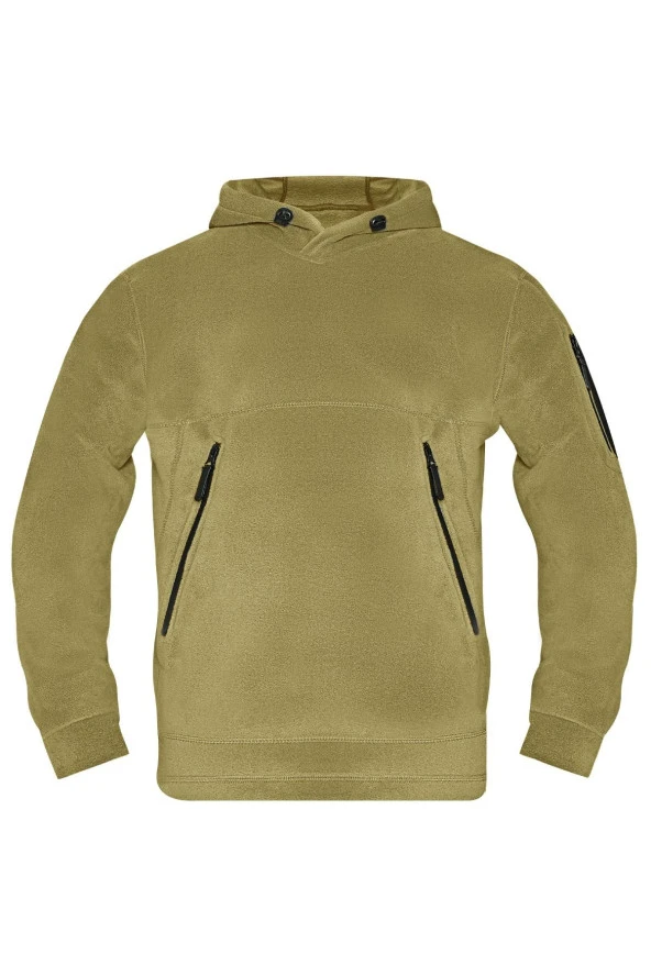 Store Erkek Polar Outdoor Kapşonlu Kombat Tactical Cepli Polar