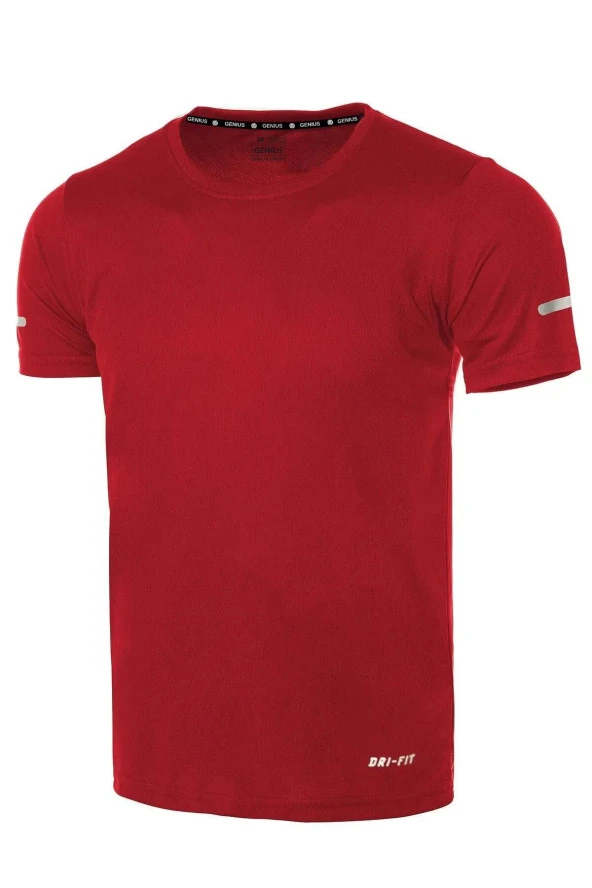 Erkek Nem Emici Hızlı Kuruma Atletik Teknik Performans Spor T-shirt DRIFIT-KISAKOL